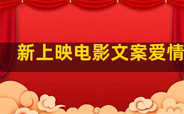 新上映电影文案爱情句子